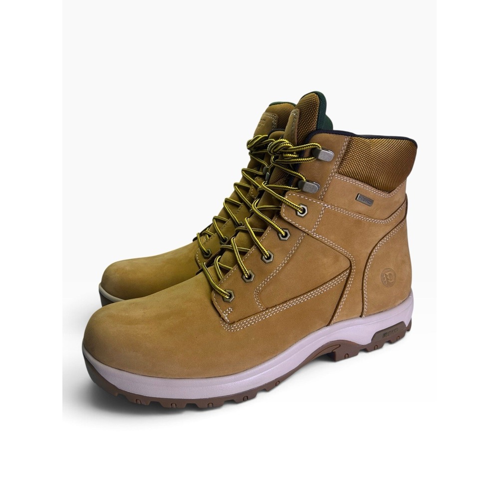 Dunham 8000Works 6" Men's Work Boots Size 13 Wheat Leather Waterproof Plain Toe